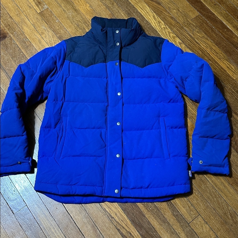 Patagonia NWT Rare Limited Edition Bivy Coat Mushroom Lining Moon Blue, Large